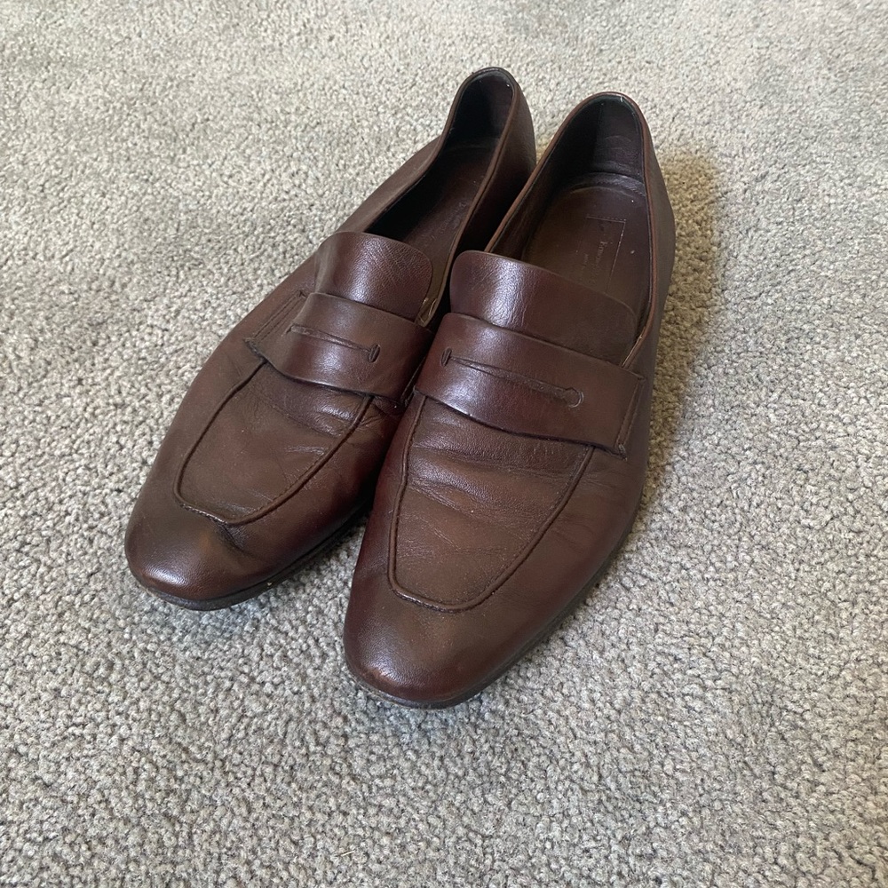 Luxury Ermenegildo Zegna Brown Calfskin L’Asola Loafers